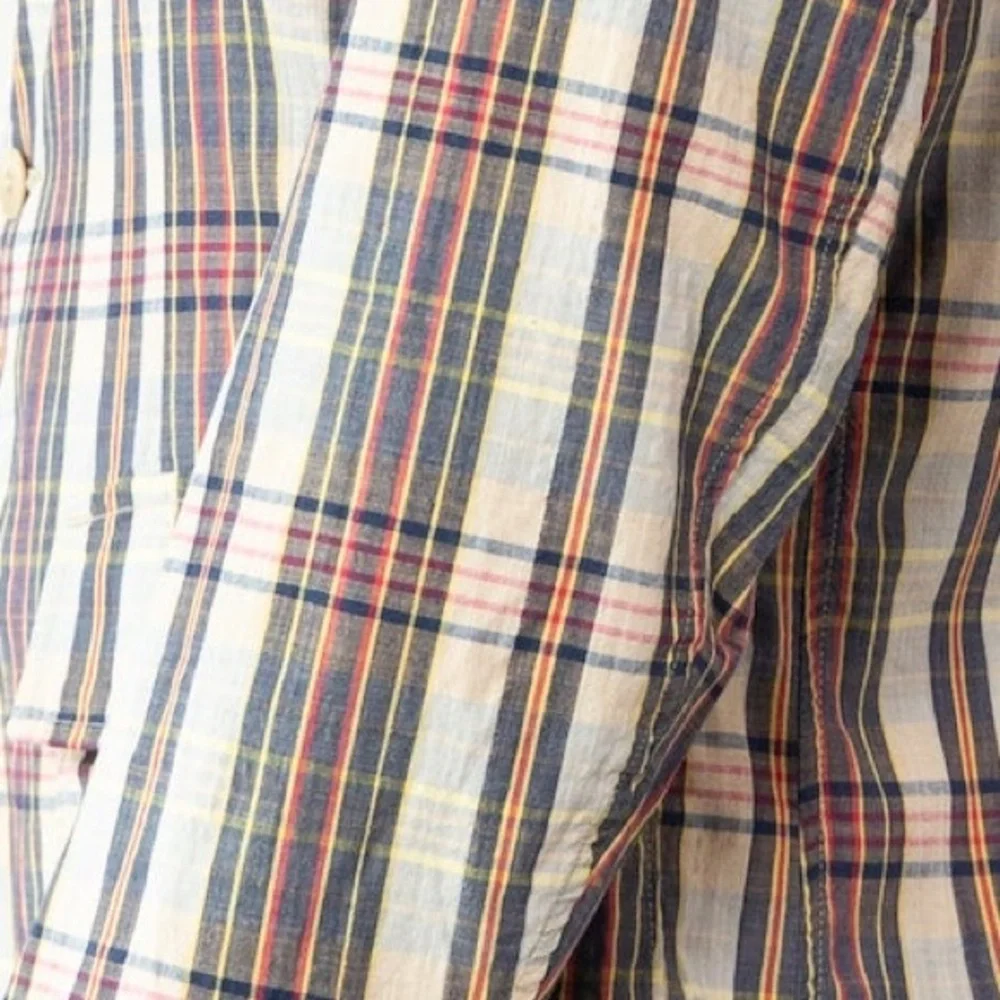 Ralph Lauren Double RL Unconstructed Madras Plaid Blazer